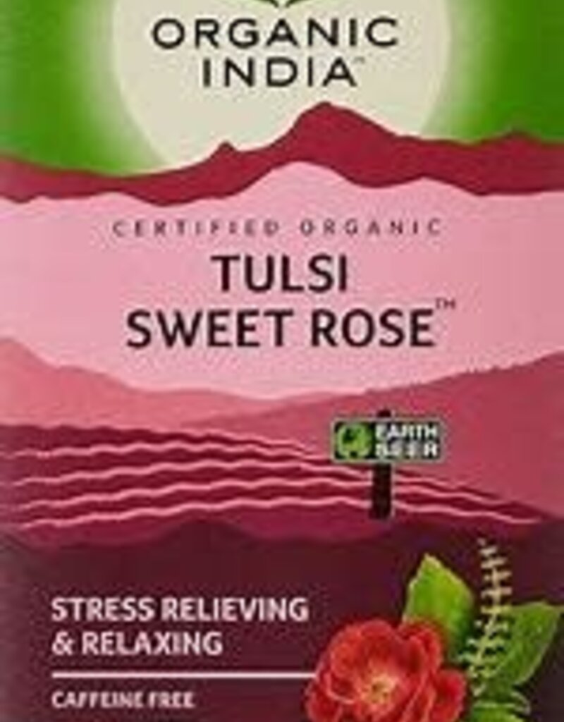 Tea - Tulsi Holy Basil - Sweet Rose - Organic India  (25 tea bags)