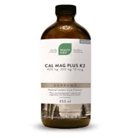 Health First CANADIAN - Cal/Mag + K2 - Lemon Lime HFN (450ml)