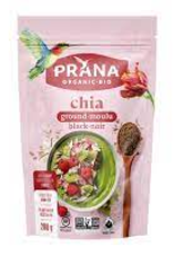 Prana Chia Seeds  - Organic Ground - Black (200g)