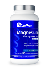 CanPrev CANADIAN - Magnesium - Bis-Glycinate Gentle 200mg (240 caps)