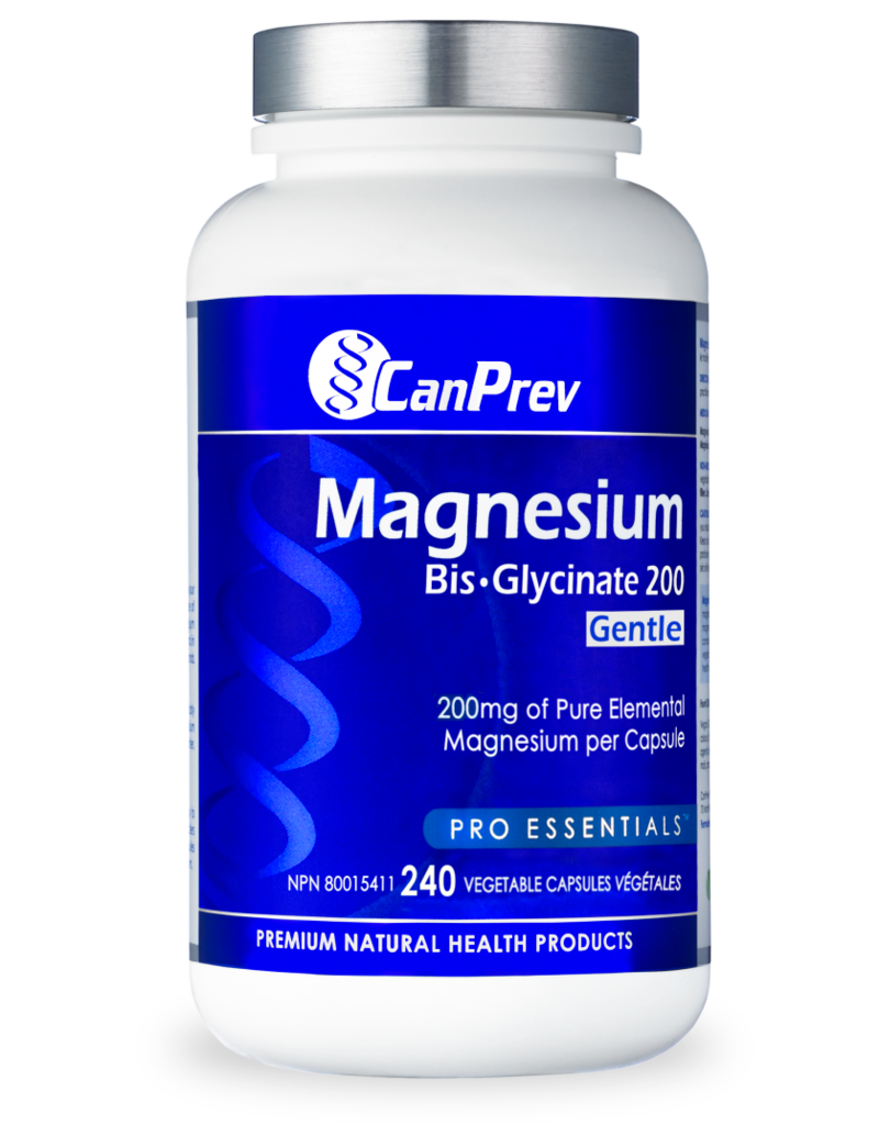 CanPrev CANADIAN - Magnesium - Bis-Glycinate Gentle 200mg (240 caps)