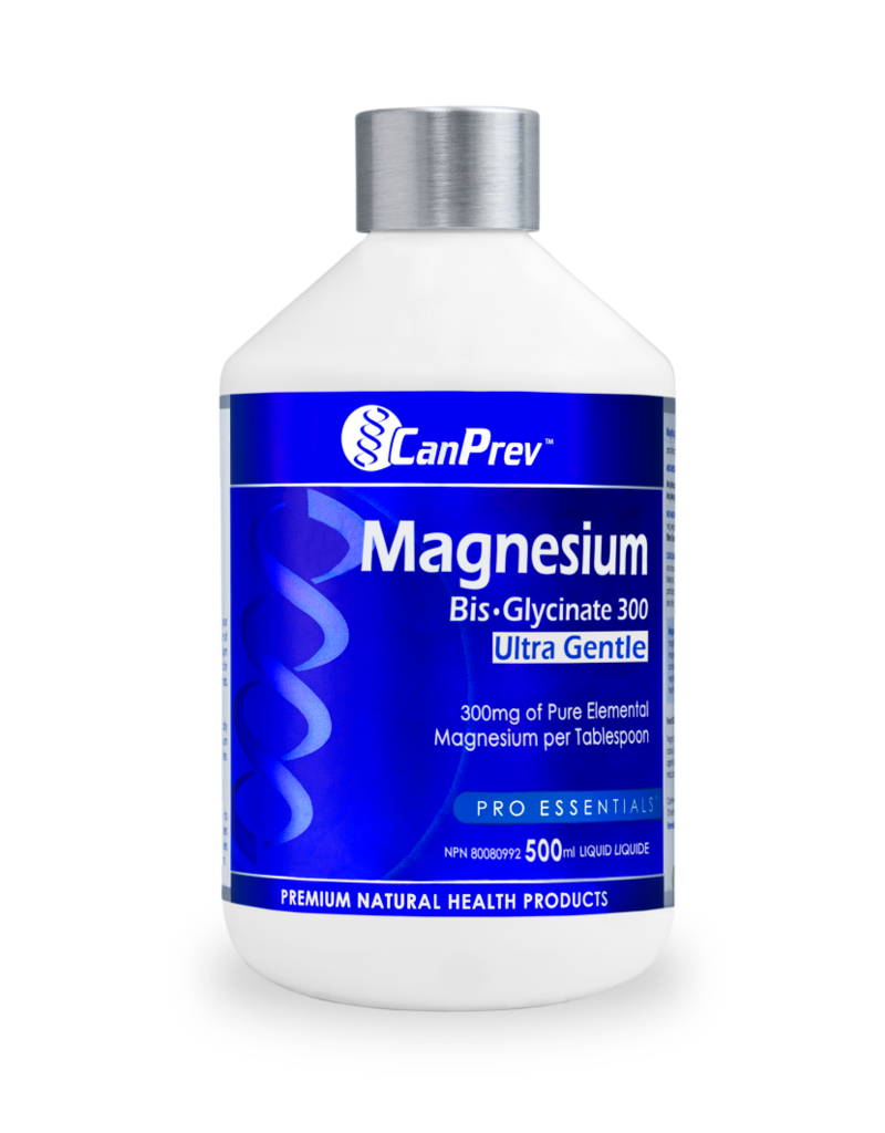CanPrev CANADIAN - Magnesium - Bis-Glycinate Ultra Gentle 300mg (500mL)