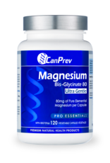 CanPrev CANADIAN - Magnesium - Bis-Glycinate Ultra Gentle 80mg (120 caps)