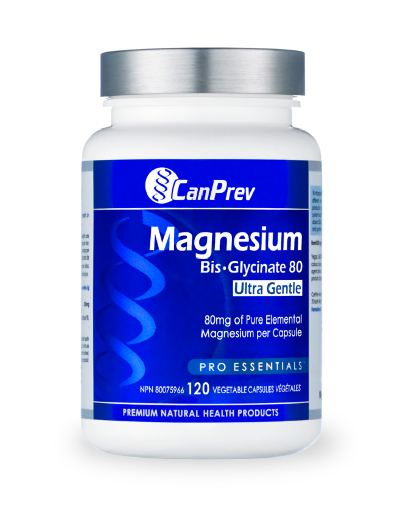 CanPrev Magnesium - Bis-Glycinate Ultra Gentle 80mg (120 caps)
