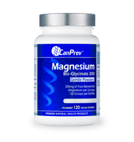 CanPrev CANADIAN - Magnesium Bisglycinate Powder -200 Gentle (120g)