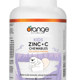 CANADIAN - Zinc & C Chewables - Delicious Orange (90tb)