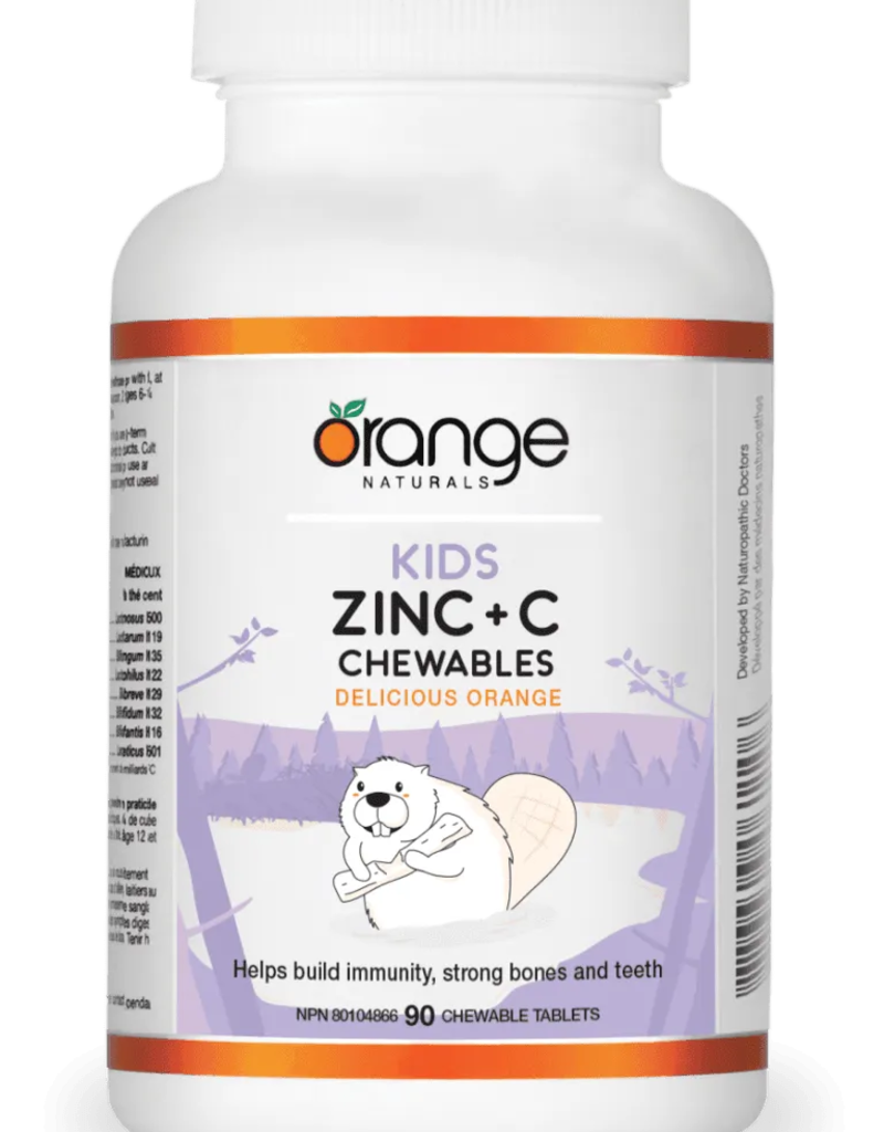 CANADIAN - Zinc & C Chewables - Delicious Orange (90tb)