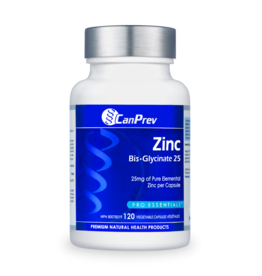 CanPrev Zinc Bis-Glycinate 25mg (120vc)