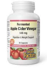 Natural Factors CANADIAN - Apple Cider Vinegar - Fermented 500mg (90 caps)