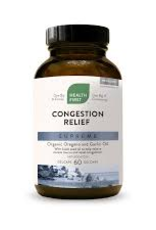 Health First CANADIAN - Congestion Relief - Organic Oregano & Garlic HFN (60cp)