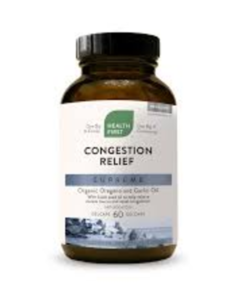 Health First CANADIAN - Congestion Relief - Organic Oregano & Garlic HFN (60cp)