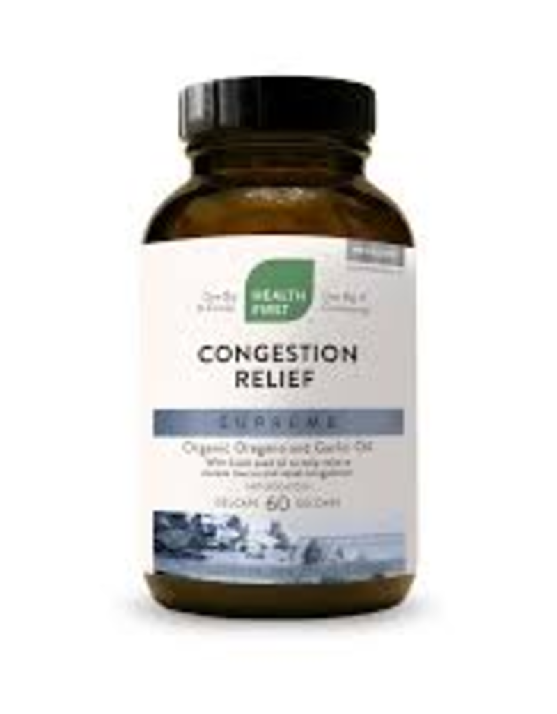 Health First Congestion Relief - Organic Oregano & Garlic HFN (60cp)