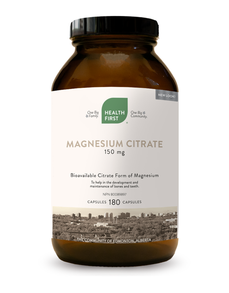 Health First CANADIAN - Magnesium Citrate HFN 150mg (180cp)