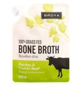 Broya CANADIAN - Bone Broth - Grass Fed Beef w Parsley & Cumin (500ml)