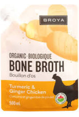 Broya Bone Broth - Organic Chicken w Turmeric & Ginger  (500ml)