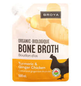 Broya CANADIAN - Bone Broth - Organic Chicken w Turmeric & Ginger  (500ml)
