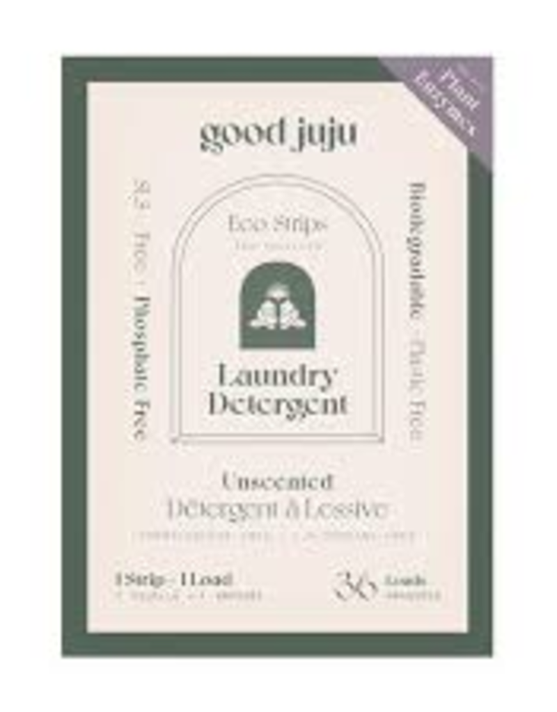 Good Juju Laundry Detergent Eco Strips - UNSCENTED - Good Juju (36ct)