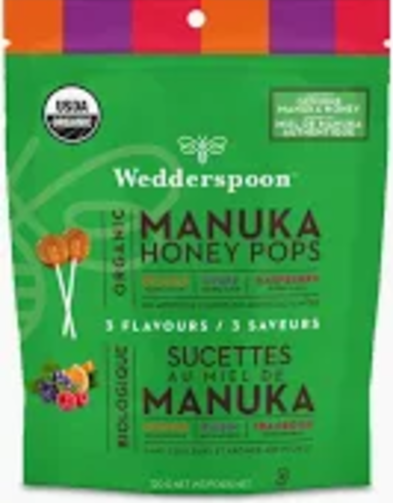 Lolli Pops- Organic Manuka Honey - Orange, Grape, Raspberry (120g)
