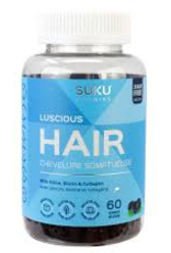 Suku Vitamins CANADIAN - Luscious Hair, Skin, Nails - Suku Gummies (60ct)