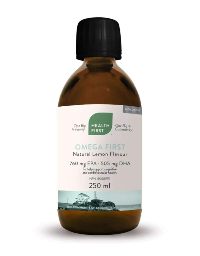 Health First CANADIAN - Omega 3 EPA & DHA -Natural Lemon HFN (250ml)