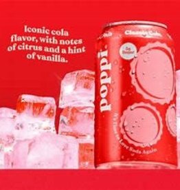 Poppi Classic Cola Soda - Low Sugar Prebiotic - Poppi (355ml)