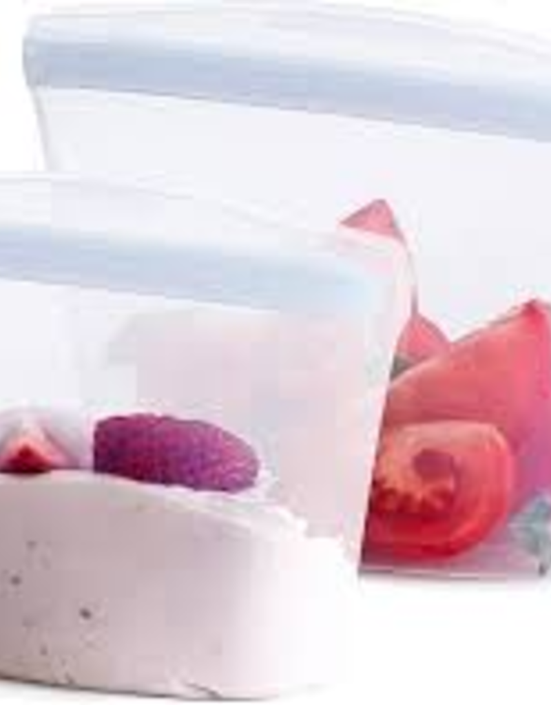stasher Reuseable Food Storage Bag Clear - Plastic Free - Stasher (28oz)