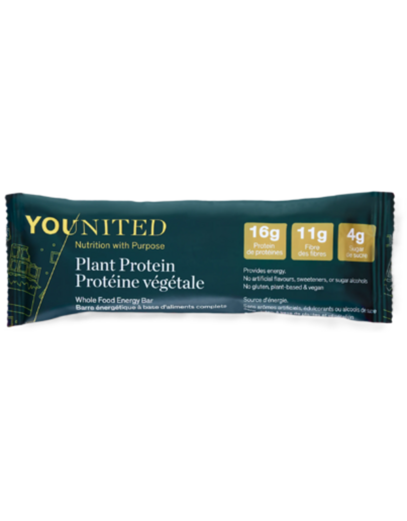 Younited CANADIAN - Plant Protein - Energy Bar - 16g protein - Chocolate