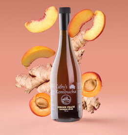 Kombucha - Ginger Peach - Cathy's (750ml)