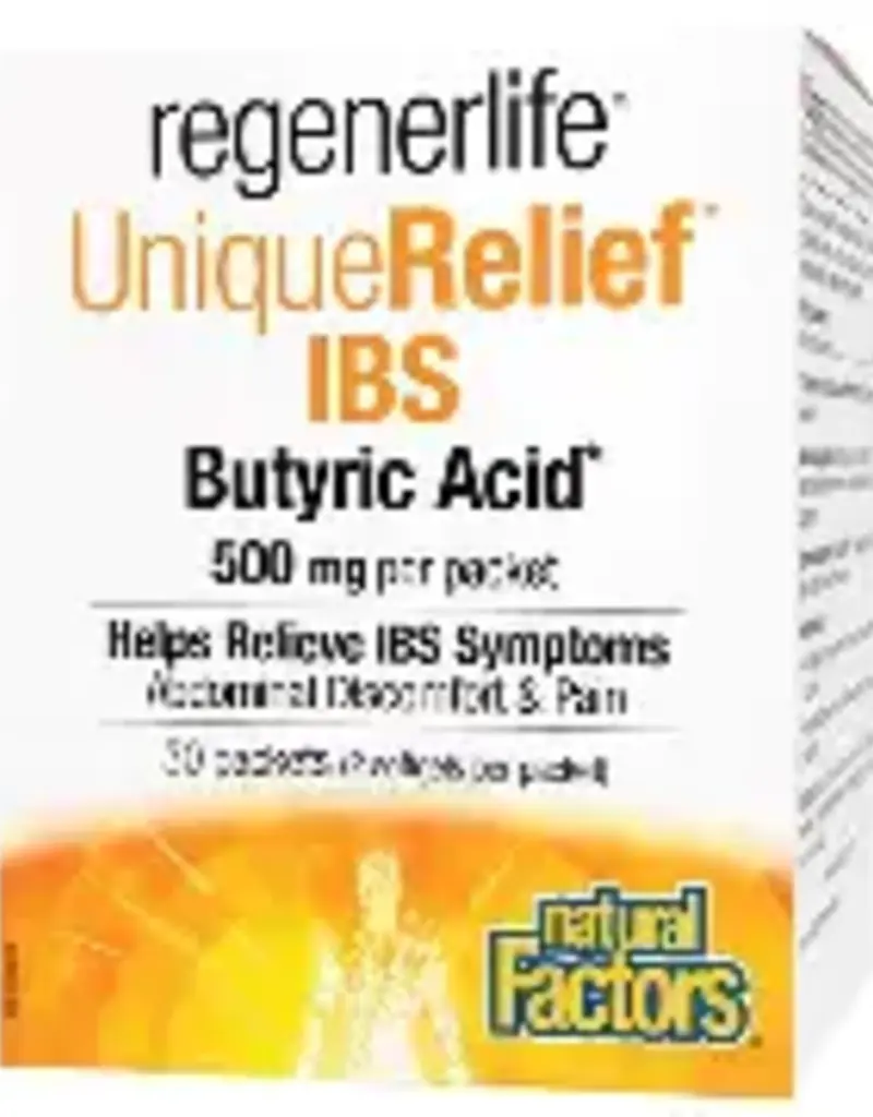 Natural Factors Butyric Acid - UniqueRelieft 500mg (30pk)