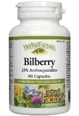 Natural Factors CANADIAN - Bilberry Herbal Factors (90cp)