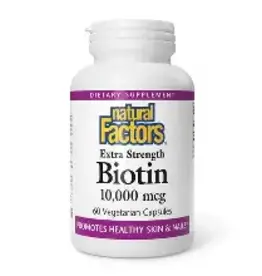 Natural Factors CANADIAN - Biotin 10,000 mcg N.F (60cp)