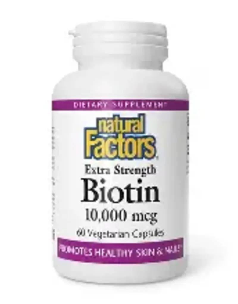 Natural Factors CANADIAN - Biotin 10,000 mcg N.F (60cp)