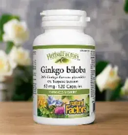 Natural Factors CANADIAN - Ginkgo Biloba  Natural Factors -60mg (120cp)