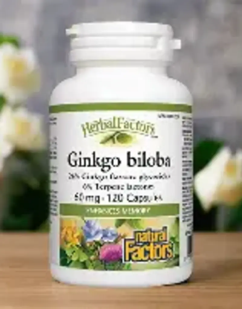 Natural Factors CANADIAN - Ginkgo Biloba  Natural Factors -60mg (120cp)