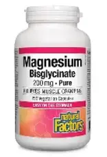 Natural Factors CANADIAN - Magnesium Bisglycinate Natural Factors -200mg (120cp)