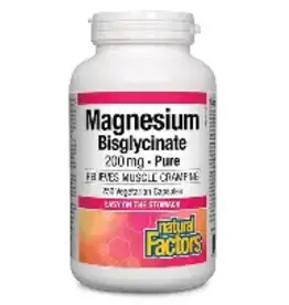 Natural Factors CANADIAN - Magnesium Bisglycinate Natural Factors -200mg (120cp)