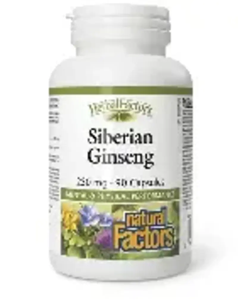 Natural Factors CANADIAN - Siberian Ginseng - Herbal Factors ( 90cap)