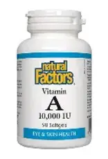 Natural Factors CANADIAN - Vitamin A 10,000 IU (90caps)