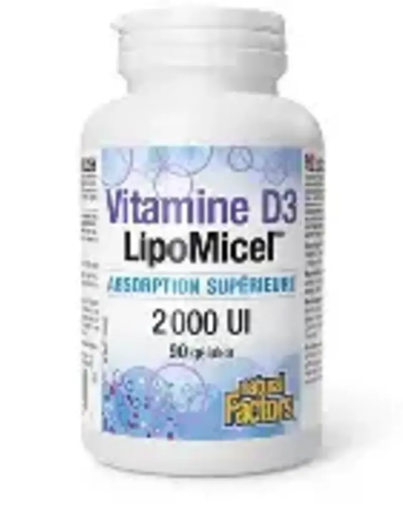 Natural Factors CANADIAN - Vitamin D LipoMicel 2000 IU (90sg)