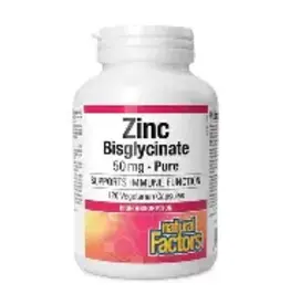 Natural Factors CANADIAN - Zinc Bisglycinate 50mg (120cp)