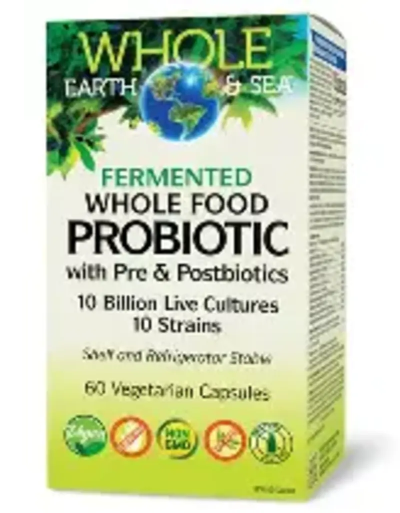 Natural Factors Fermented Whole Food Probiotic 10 Billion (60cp)