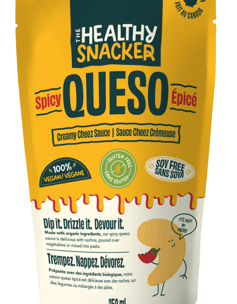 The Healthy Snacker Queso Creamy Cheez Sauce Vegan Spicy  (250ml)