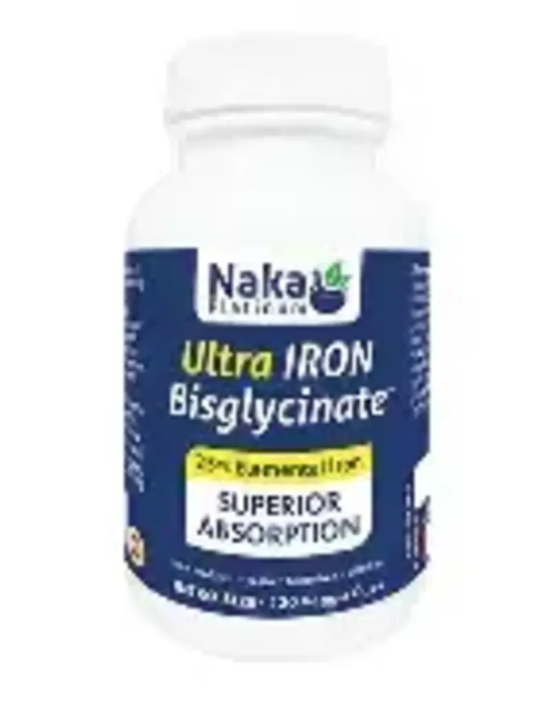 Naka CANADIAN - Iron Bisglycinate 25mg - NAKA (120mg)
