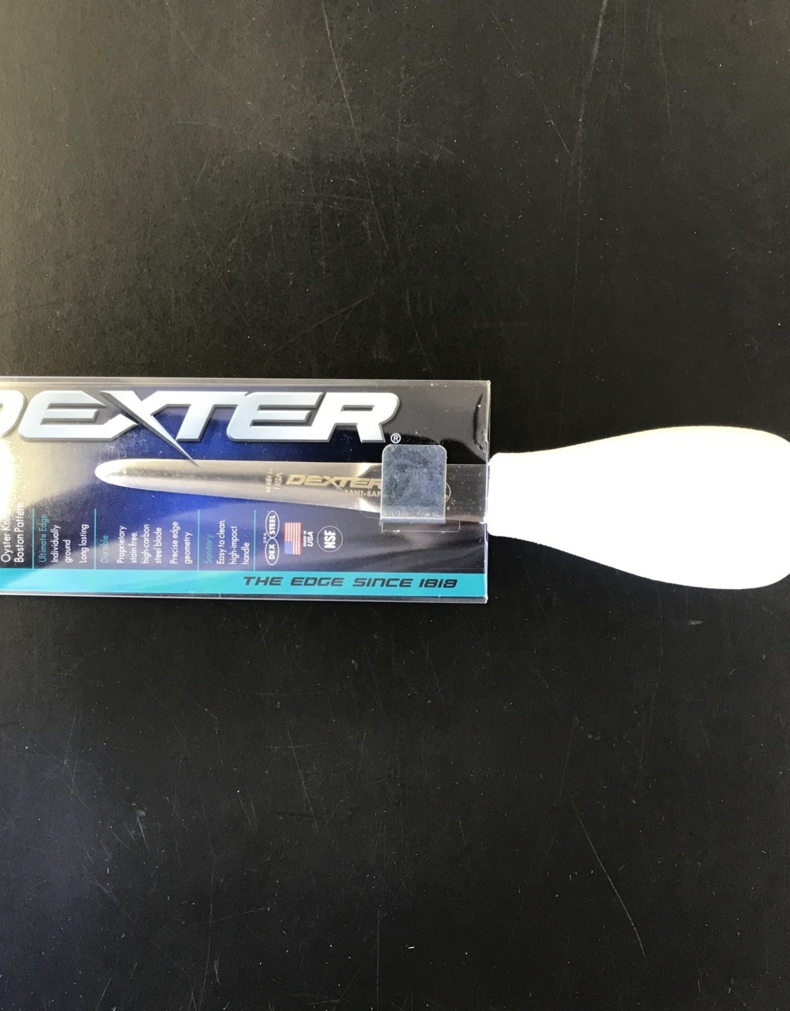 Dexter Dexter 10433 Sani-Safe 4" Oyster Knife Boston Pattern, White Sure