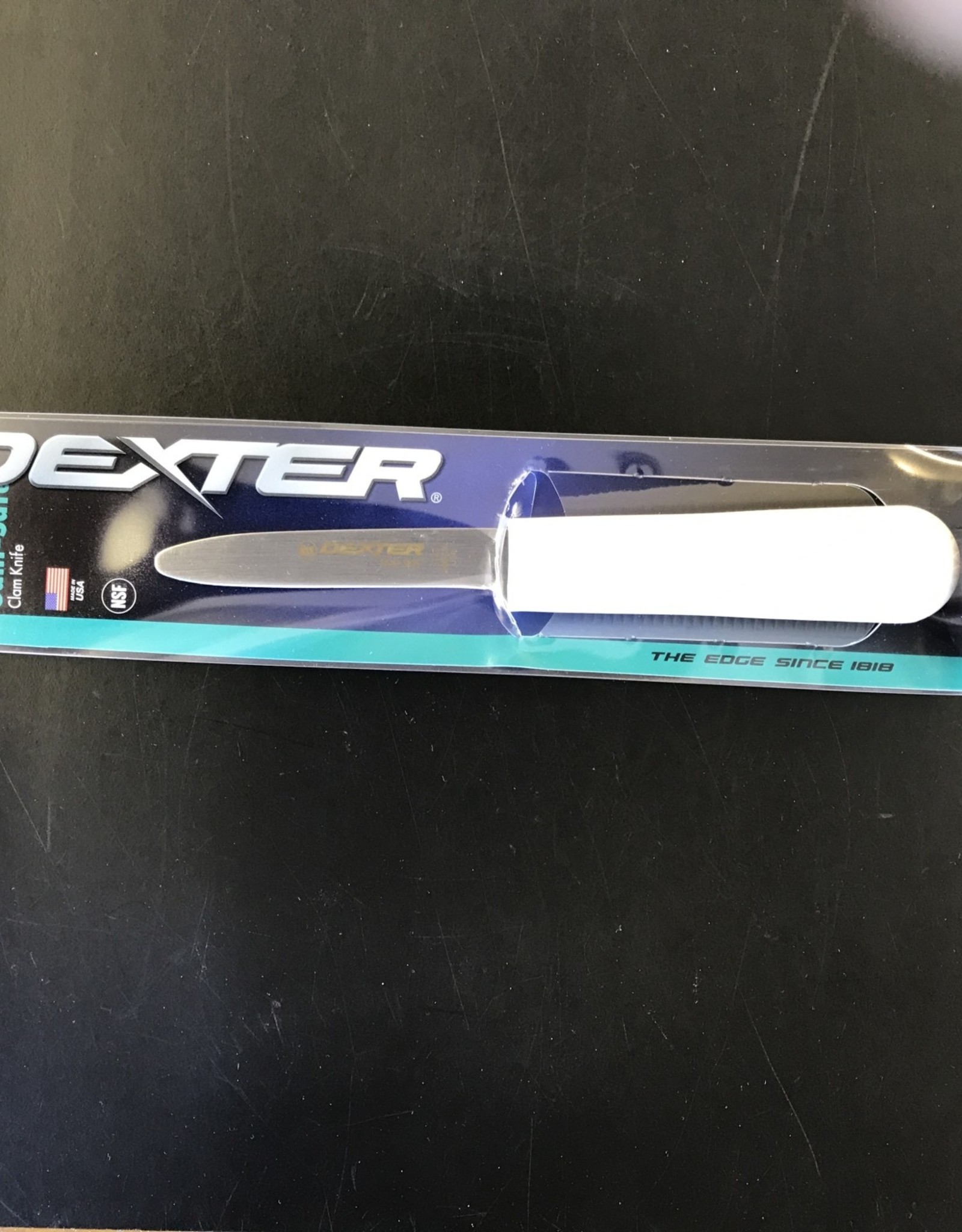 Dexter Dexter S127PCP Sani-Safe 3" Clam Knife, White Sure Grip Handle