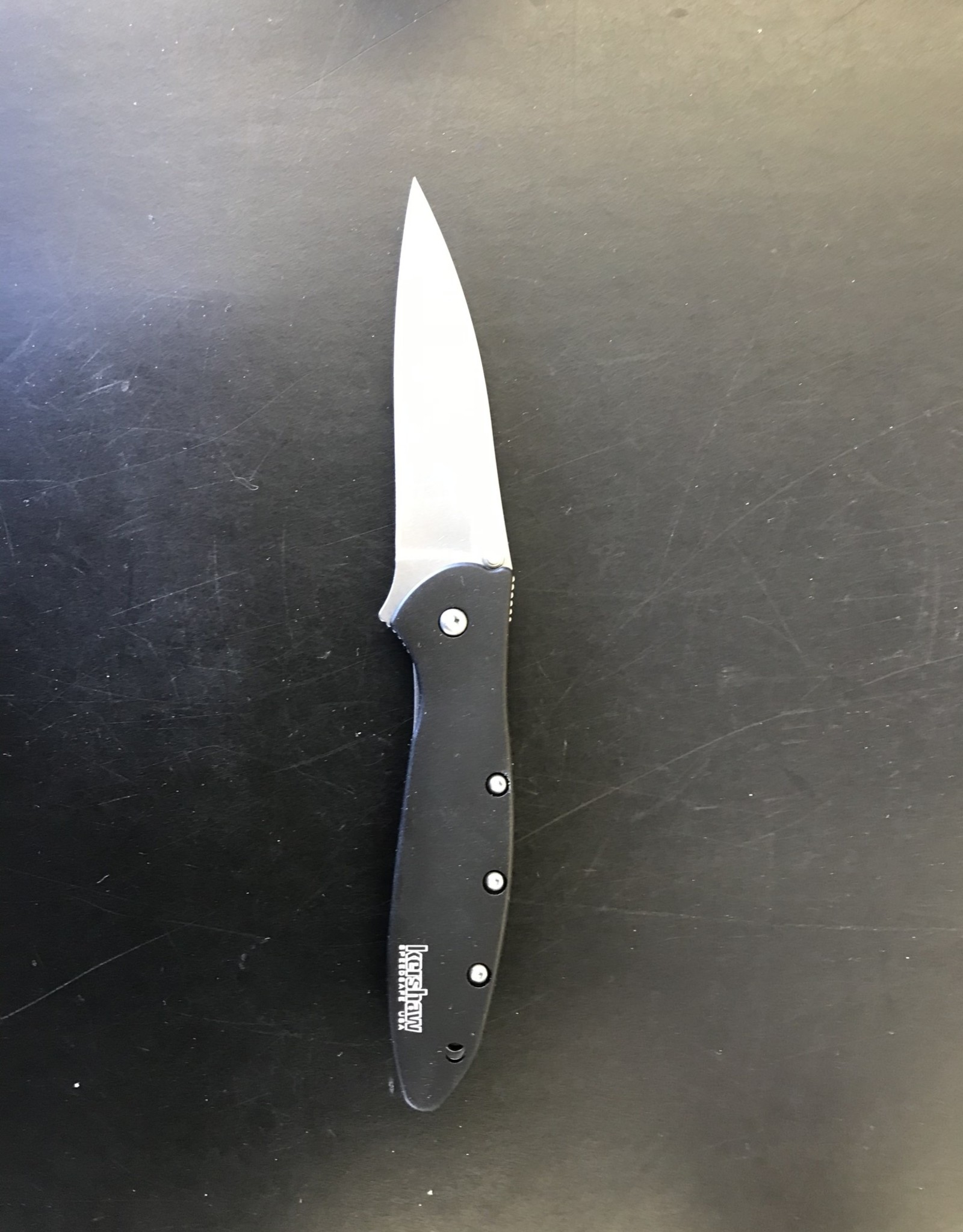 Kershaw Kershaw 1660SWBLK Leek Assisted Opening Folding Knife, 3" Drop