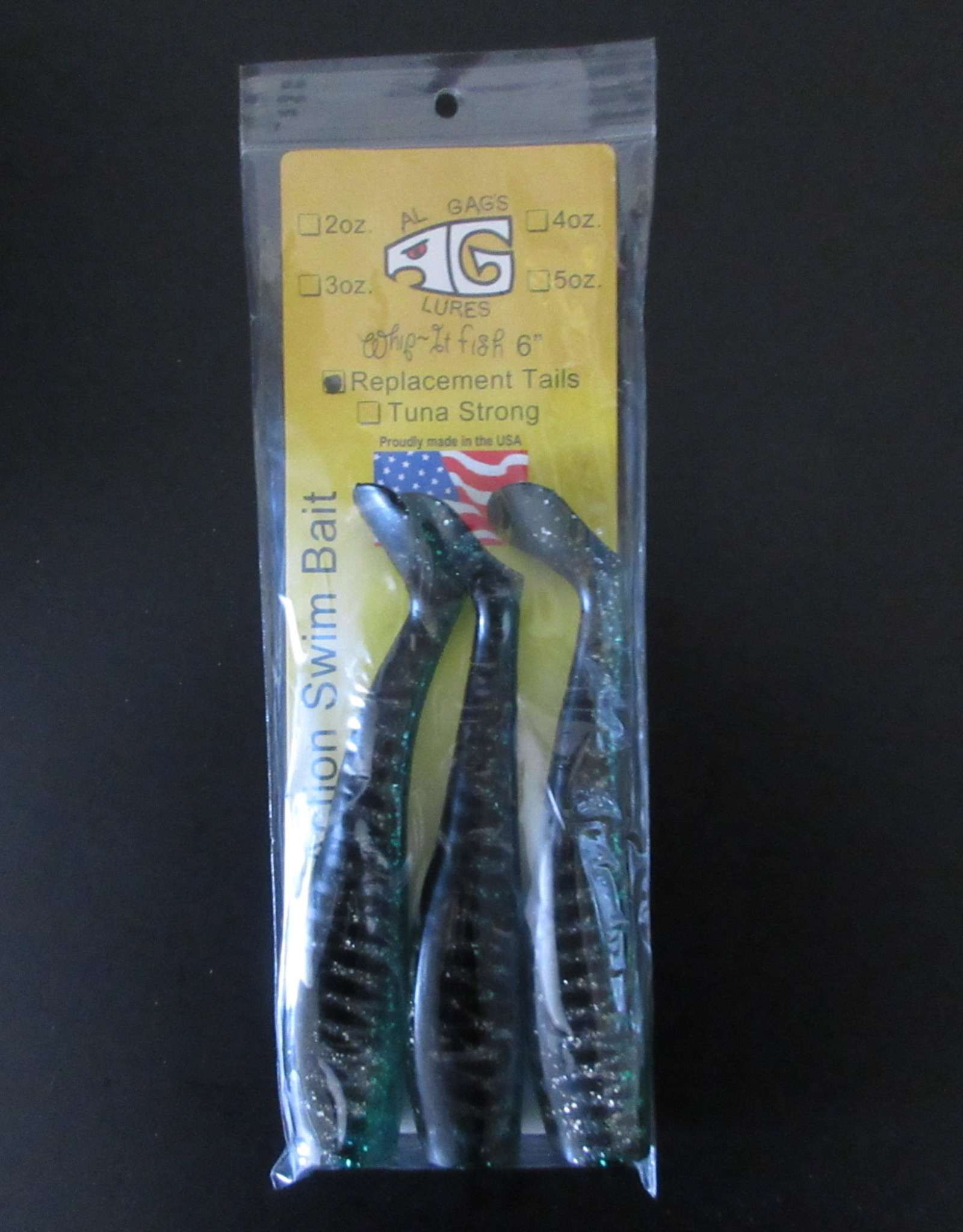 Al Gags Lures Al Gags Whip it Fish Replacement Tail