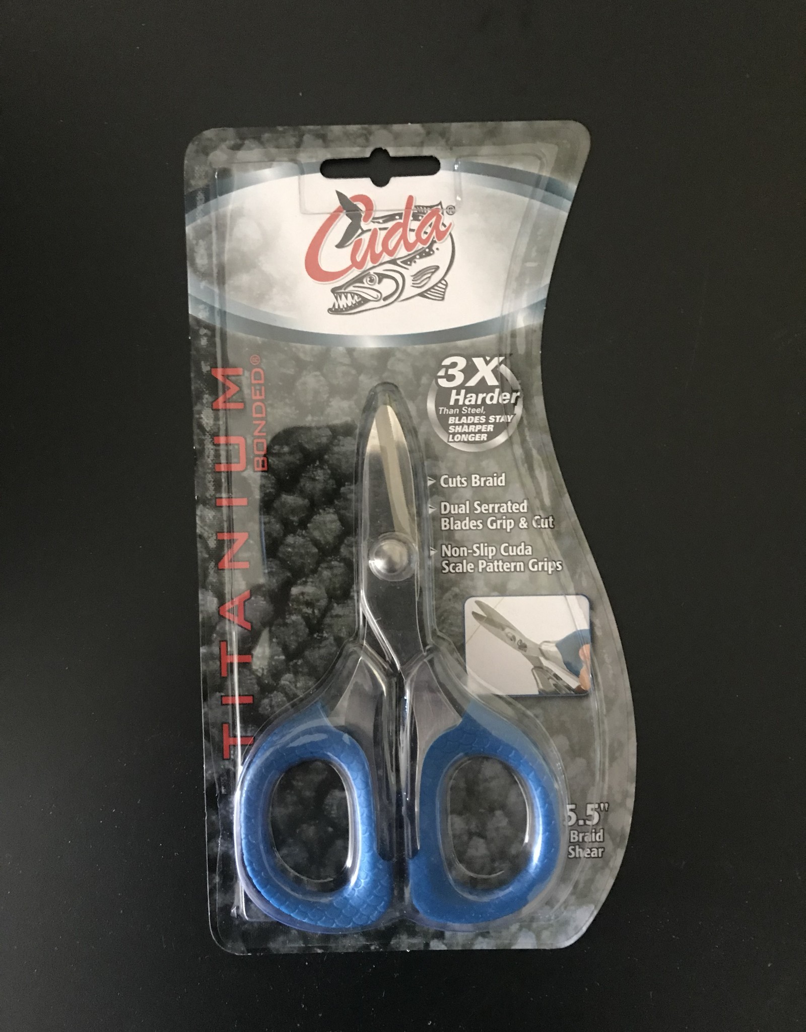 Cuda Cuda 5.5" Braid Shears, Cuts Braid, Mono & Fluoro