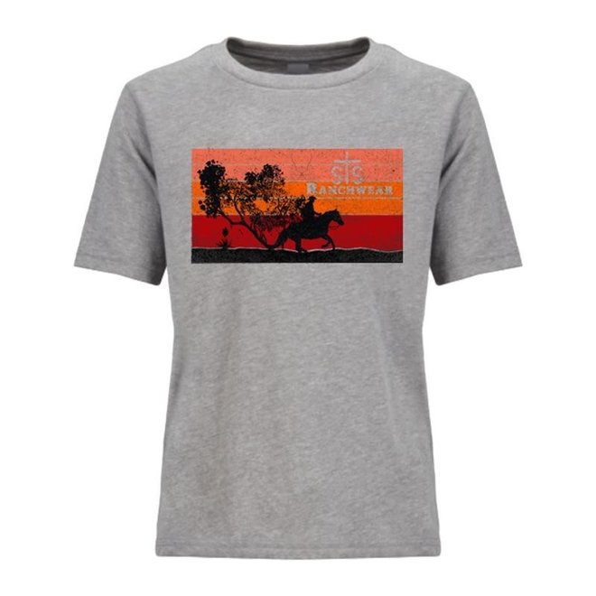 Youth Charcoal Sunset Tee