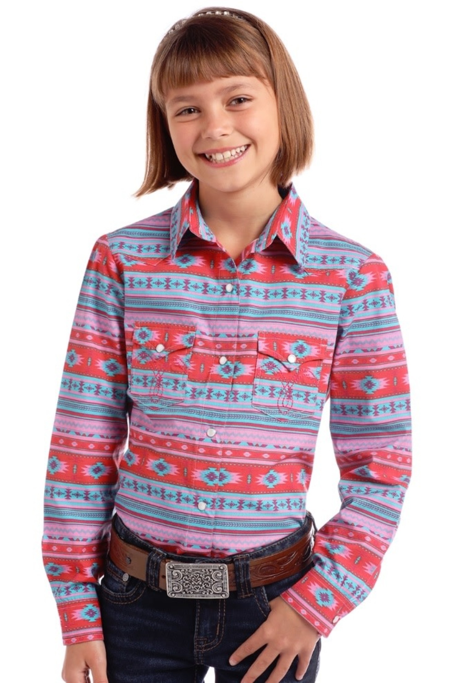 Panhandle Western Wear Girls Aztec 